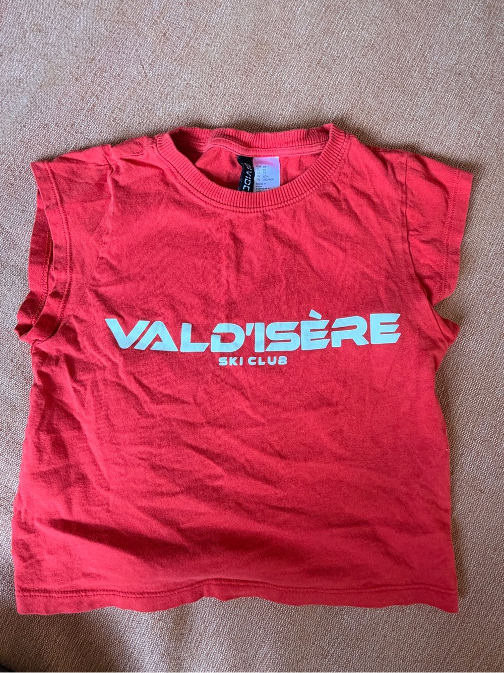 Girls' Red Ski Club Tee